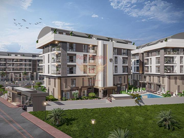 Der Wohnkomplex wird in einem der berühmtesten und beliebtesten Strände der Welt in der Stadt Antalya - Konyaalti - errichtet

Das Projekt wird sich auf einem Grundstück von 3371 m² befinden, davon 2611 m² gepflegte Grünfläche, 760 m² Wohnfläche und 400 m² Infrastruktur des Komplexes

Das Projekt besteht aus 2 6-stöckigen Blöcken mit insgesamt 56 Wohnungen:

4 Gewerbeflächen
4 Loft 3+1 Wohnungen mit privatem Garten
32 Wohnungen 1+1
16 Penthäuser 2+1

Merkmale der Wohnanlage:

Tiefgarage
Parkp