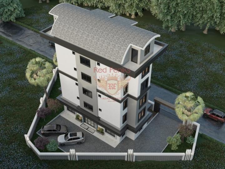 Новые квартиры 1+1 в Аланье, Квартира в Алания Турция