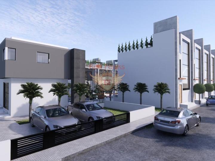Таунхаус 2+1 (150 м²) с террасой на крыше в Каршияке, купить квартиру в Фамагуста