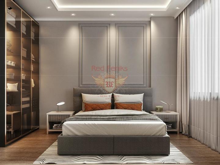 Новый высококачественный 5-этажный комплекс, Квартира в Алания Турция