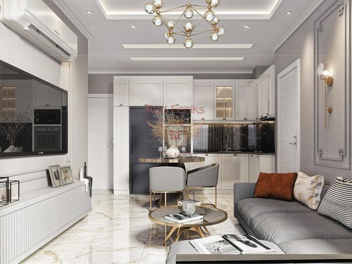 Новый высококачественный 5-этажный комплекс, купить квартиру в Алания